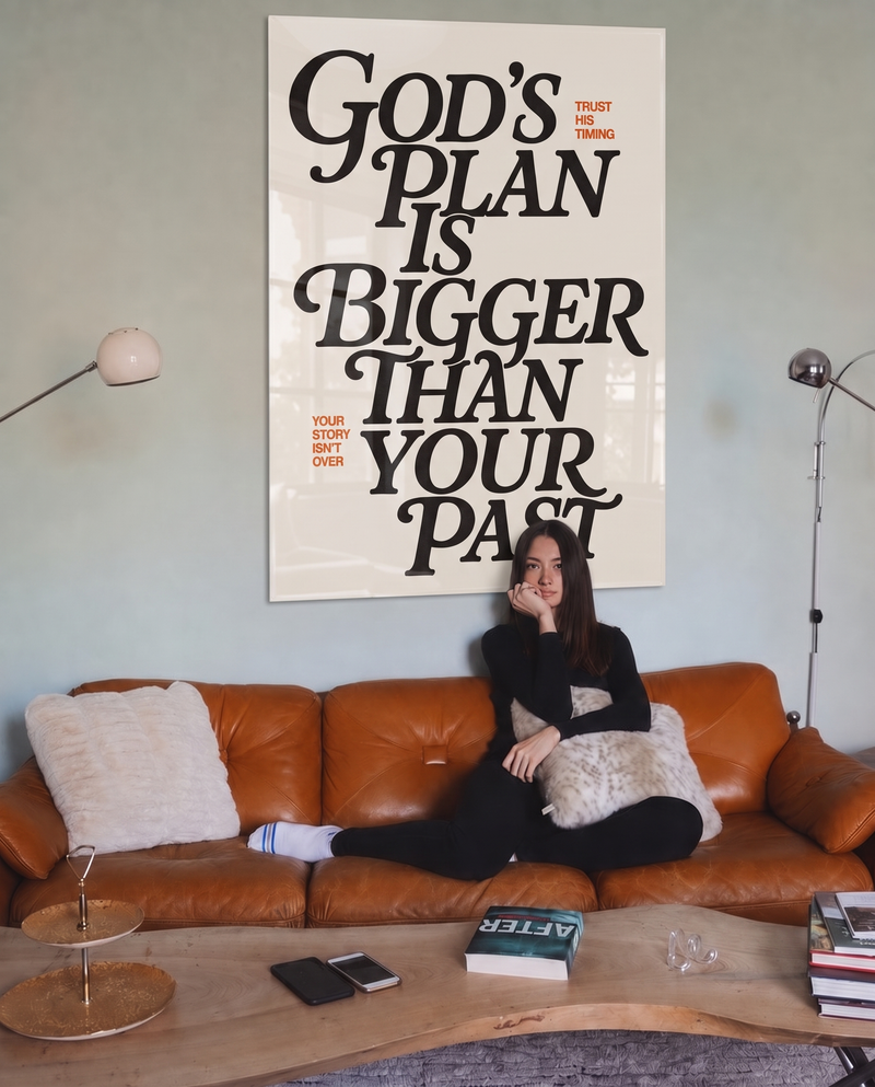 God's Plan Is Bigger Than Your Past acrylic wall art