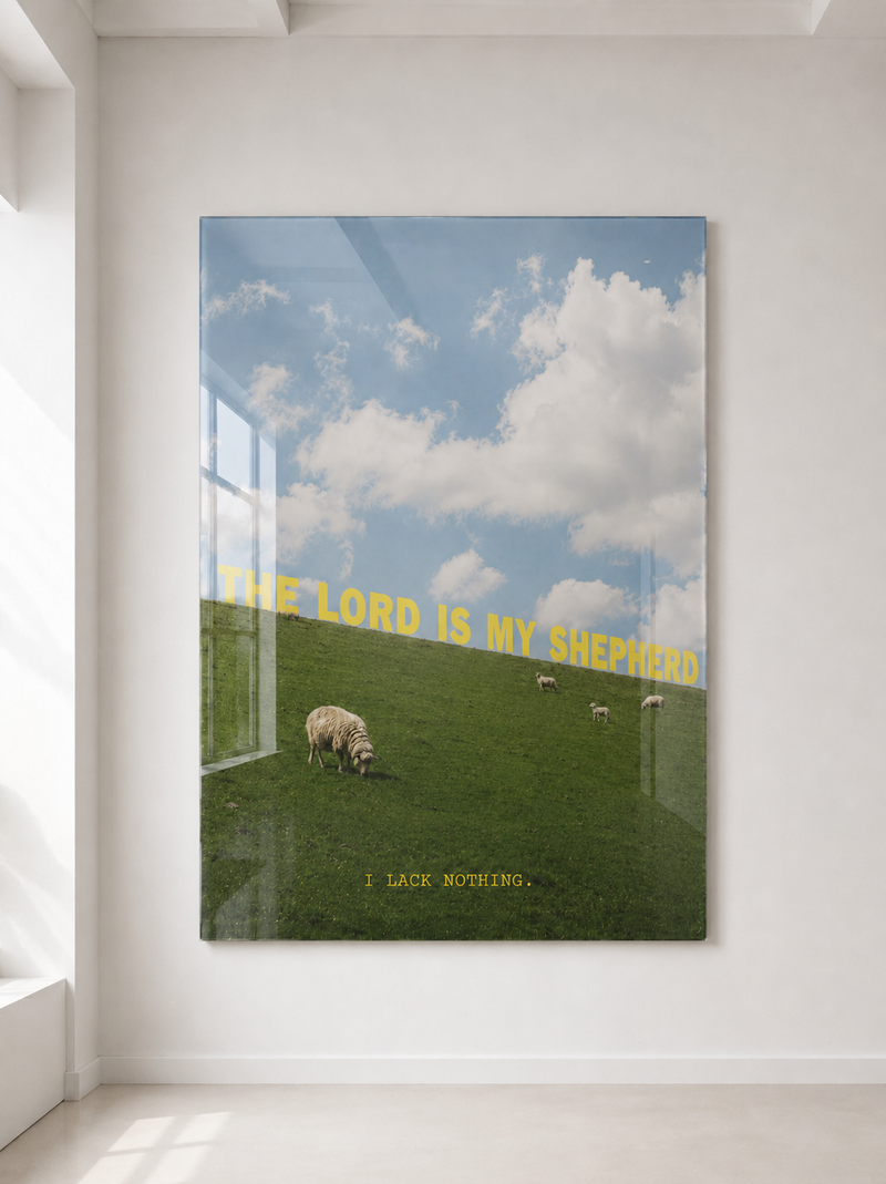 The Lord Is My Shepherd acrylic wall art