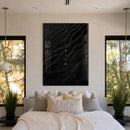 Faith - Black Sand acrylic wall art — bedroom