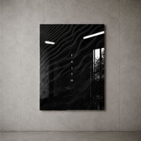 Faith - Black Sand acrylic wall art — concrete wall