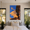 In My Weakness, 2 Corinthians 12:9 acrylic wall art — bedroom