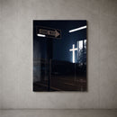 One Way acrylic wall art displayed on a concrete wall