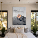 Through The Valley Psalm 23:4 mountain acrylic wall art — bedroom