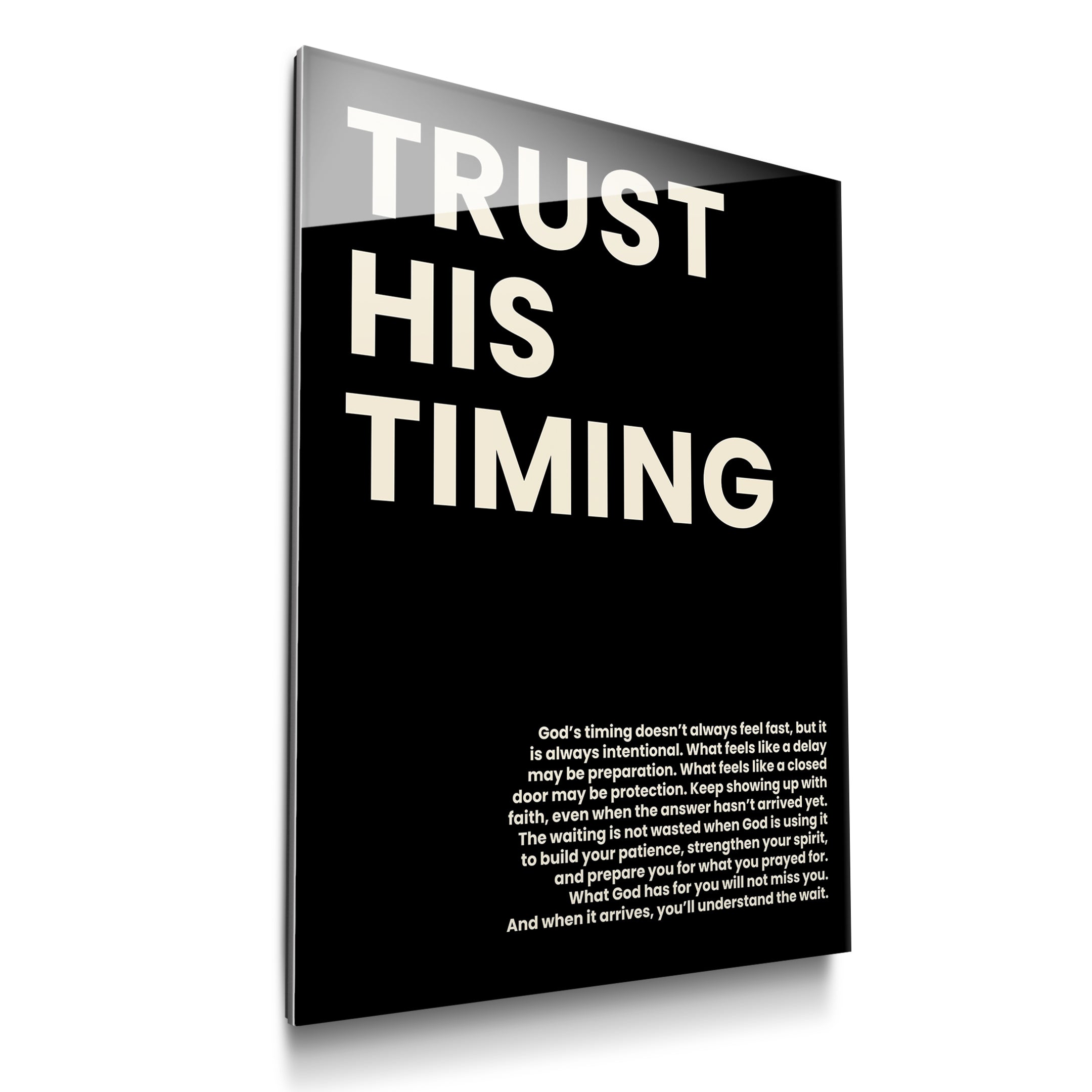 Trust His Timing