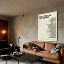 What You Can Give God - Tan acrylic wall art — brown sofa living room