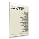 What You Can Give God - Tan acrylic wall art — product mockup