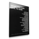 What You Can Give To God black acrylic wall art product mockup