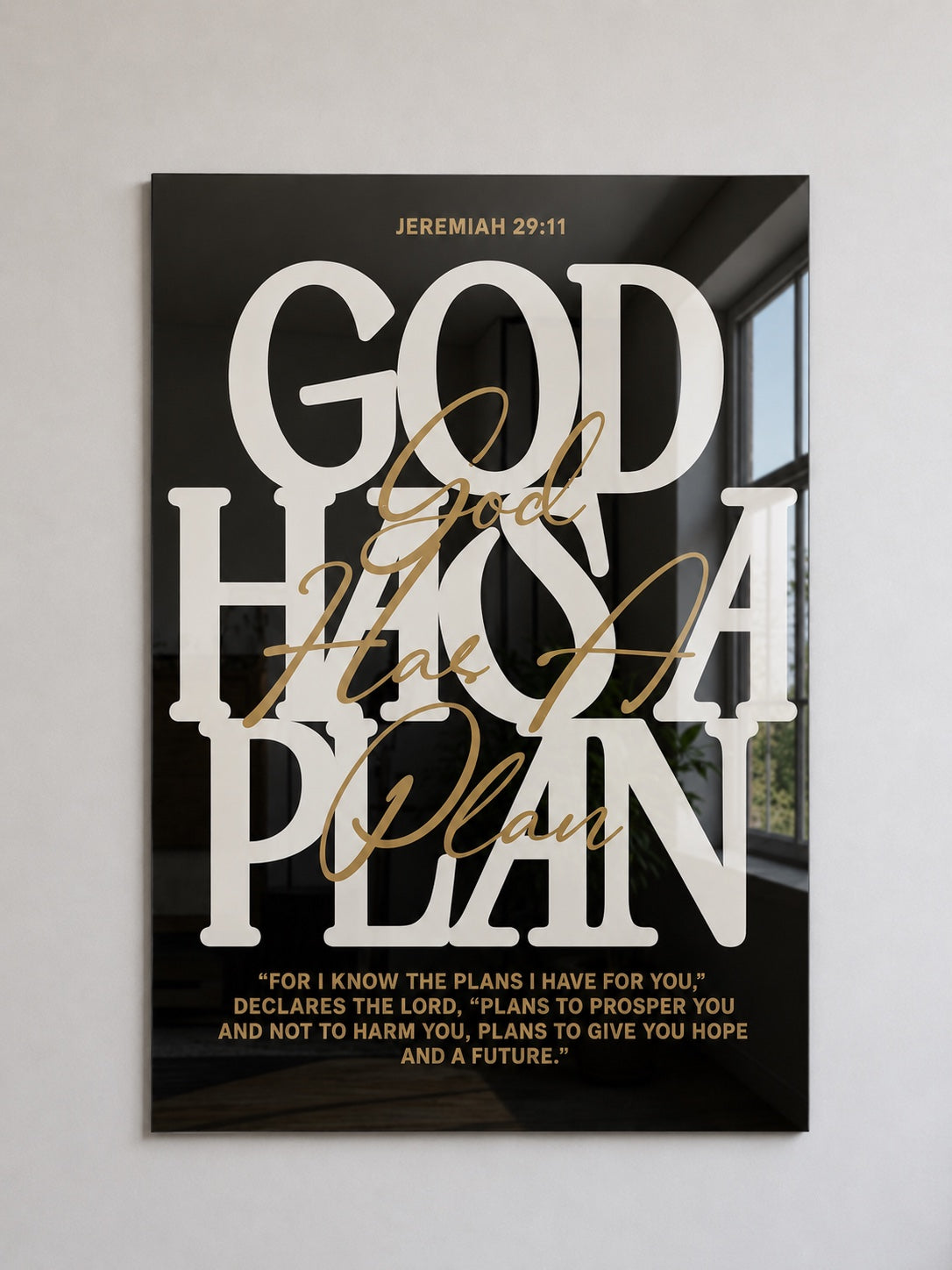 God's Plan Is Bigger Than Your Past acrylic wall art